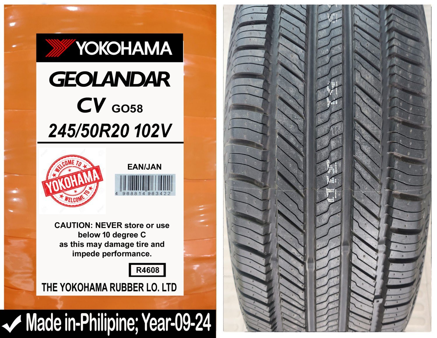 245/50R20 Yokohama Car Tyre
