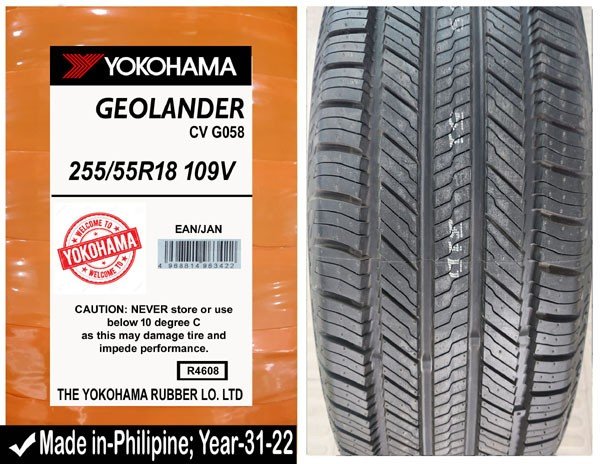 255/55R18 Yokohama Car Tyre