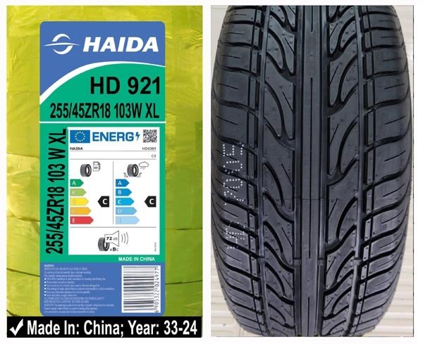 255/45R18 Haida Car Tyre
