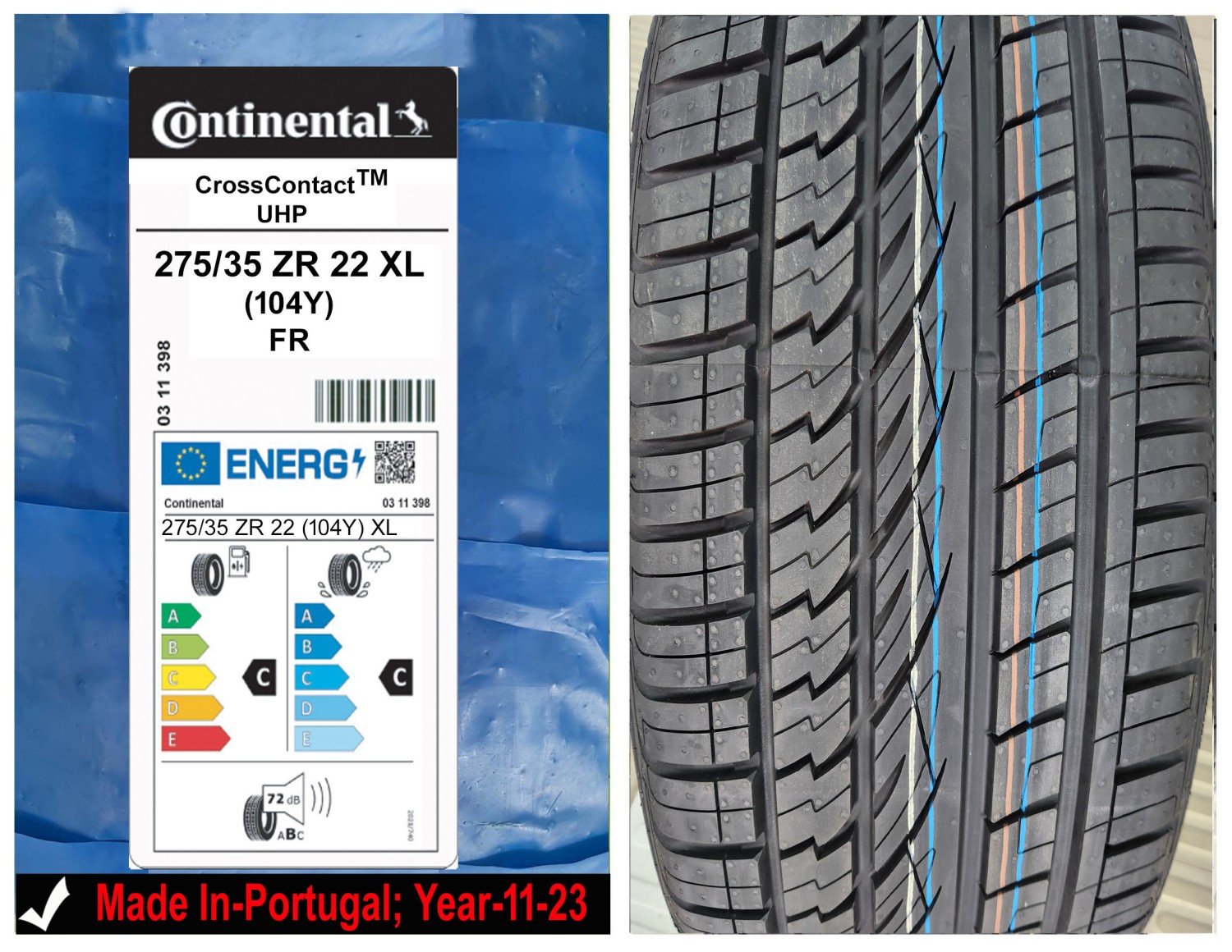 275/35R22 Continental Car Tyre