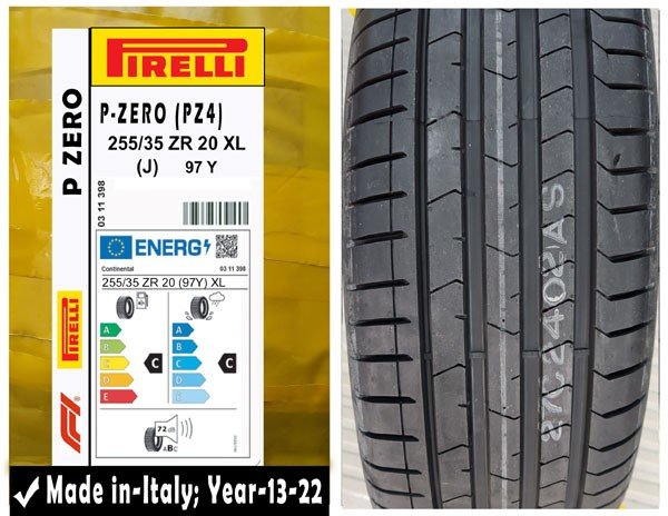 255/35R20 Pirelli Car Tyre