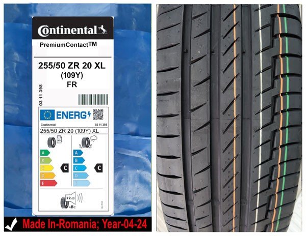 255/50R20 Continental Car Tyre