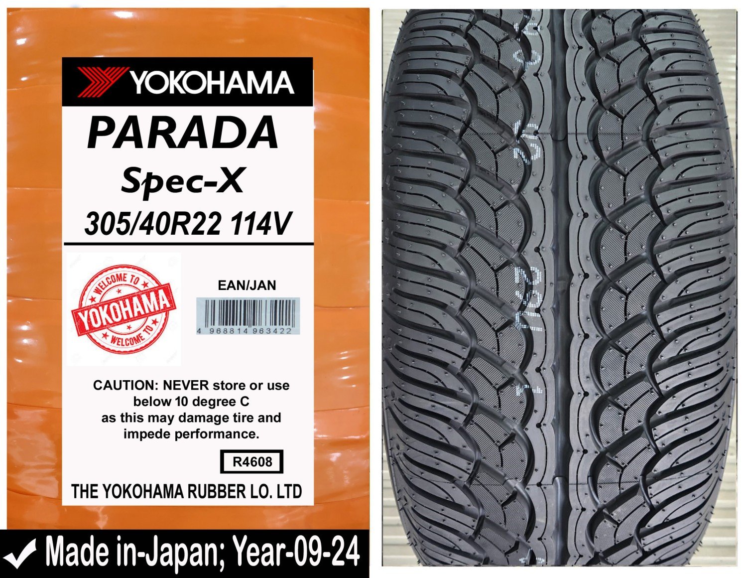 305/40R22 Yokohama Car Tyre