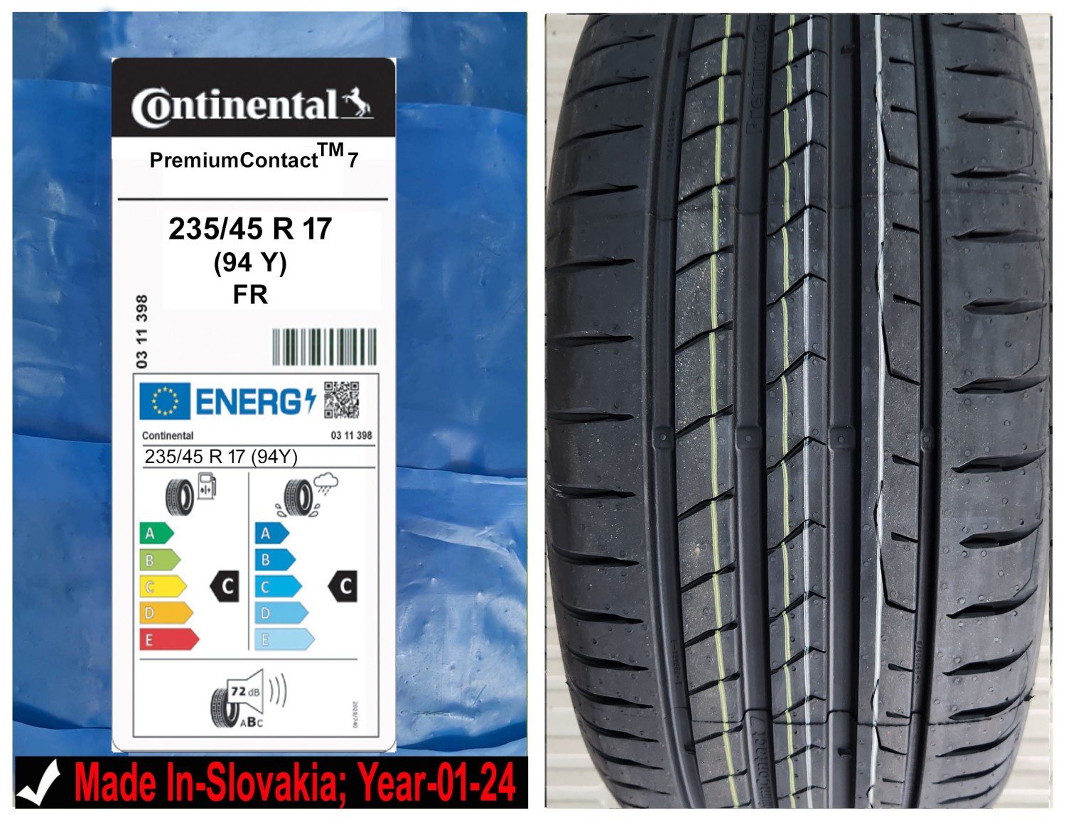 235/45R17 Continental