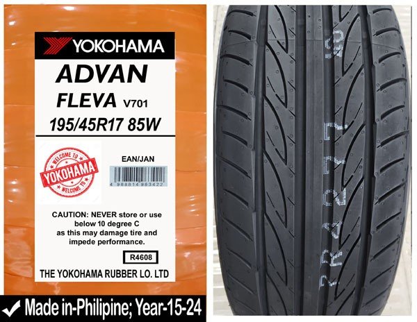195/45R17 Yokohama Car Tyre