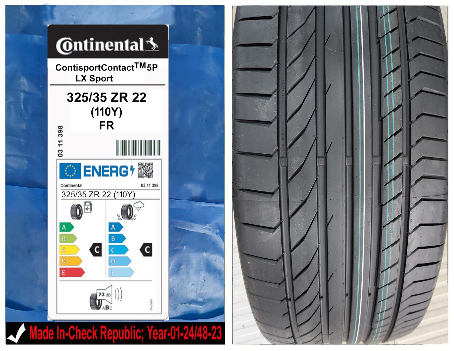 325/35R22 Continental Car Tyre