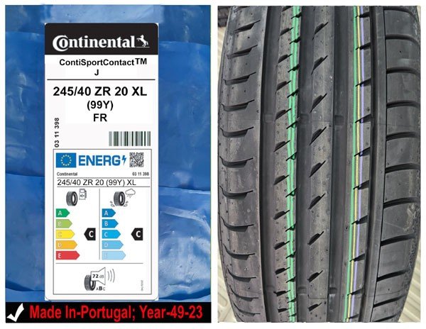 245/40R20 Continental Car Tyre