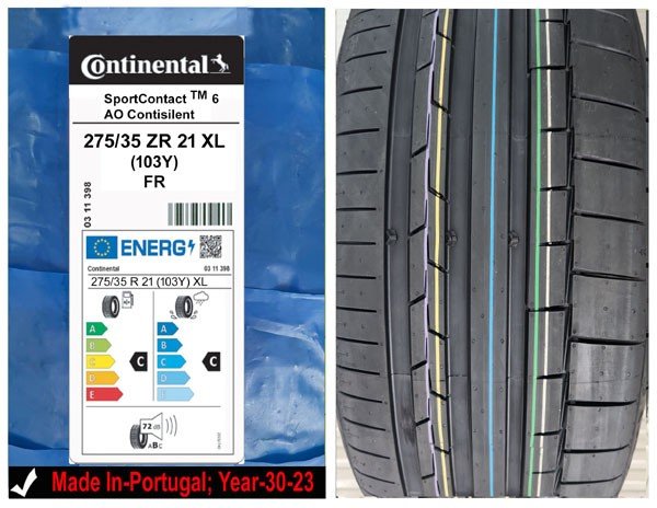 275/35R21 Continental Car Tyre