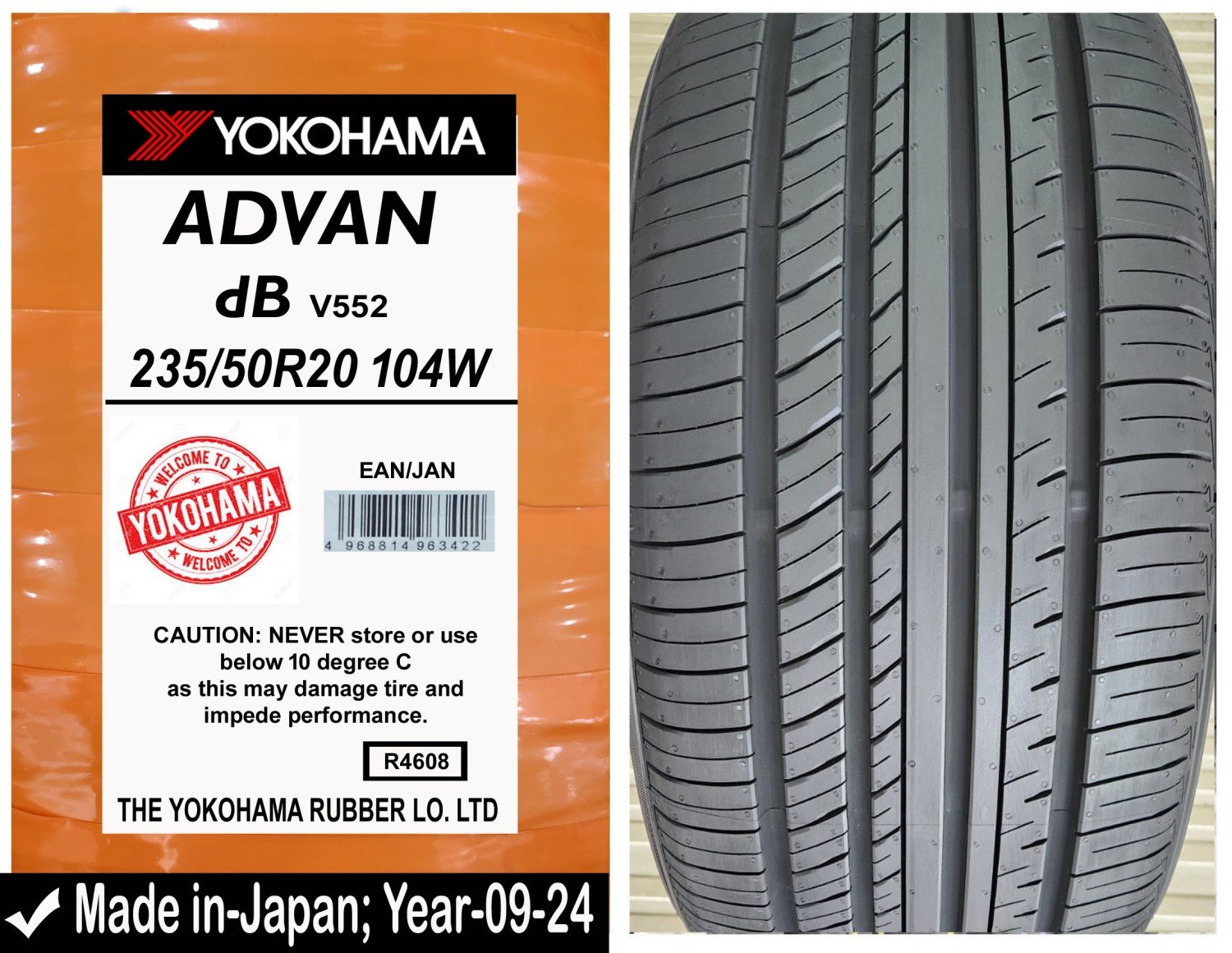 235/50R20 Yokohama Car Tyre