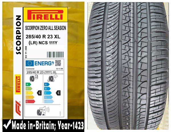 285/40R23 Pirelli Car Tyre