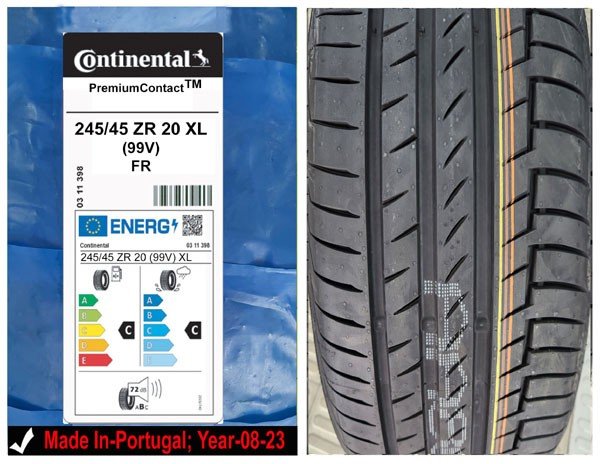 245/45R20 Continental Car Tyre