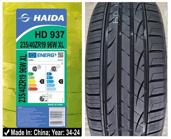 235/40R19 Haida Car Tyre