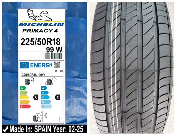 225/50R18 Michelin Car Tyre