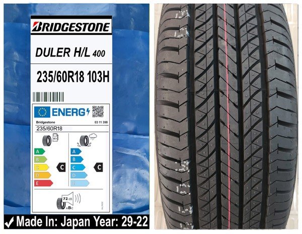 235/60R18 Bridgestone Car Tyre