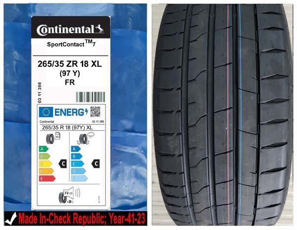 265/35R18 Continental Car Tyre