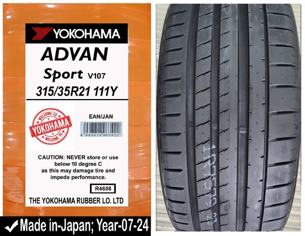 315/35R21 Yokohama Car Tyre