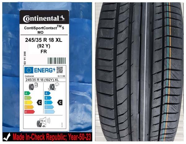 245/35R18 Continental Car Tyre