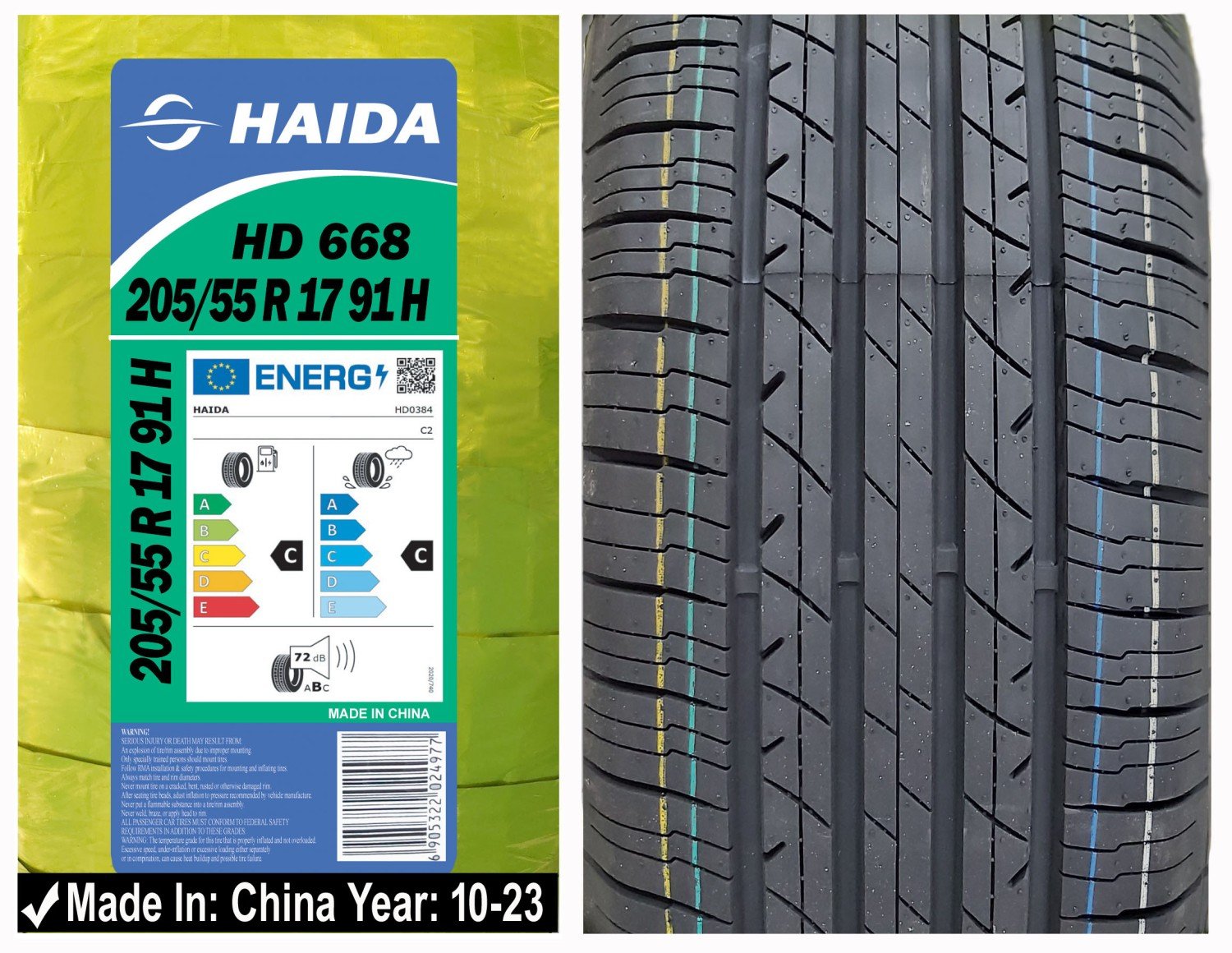 205/55R17 Haida Car Tyre