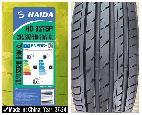 255/35R19 Haida Car Tyre
