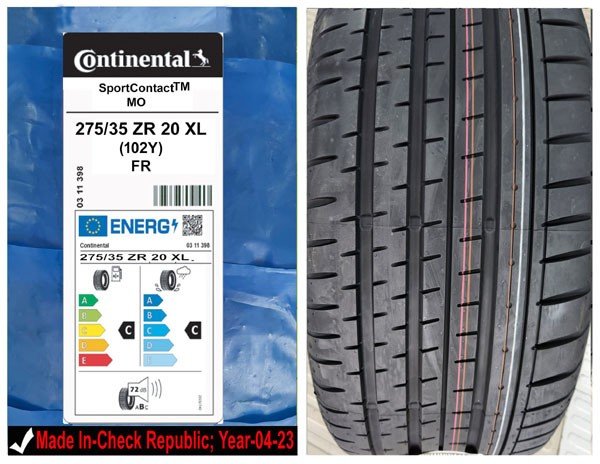 275/35R20 Continental Car Tyre