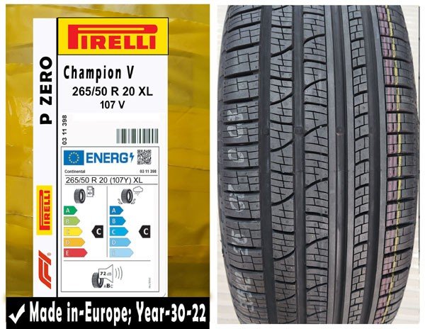 265/50R20 Pirelli Car Tyre