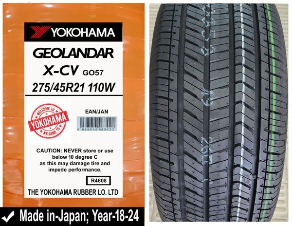 275/45R21 Yokohama Car Tyre