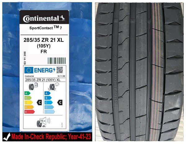 285/35R21 Continental Car Tyre
