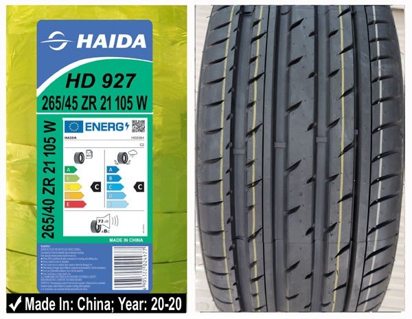 265/40R21 Haida