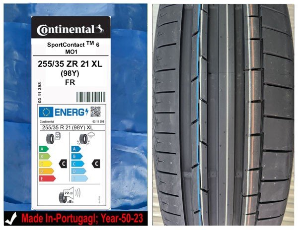 255/35R21 Continental Car Tyre