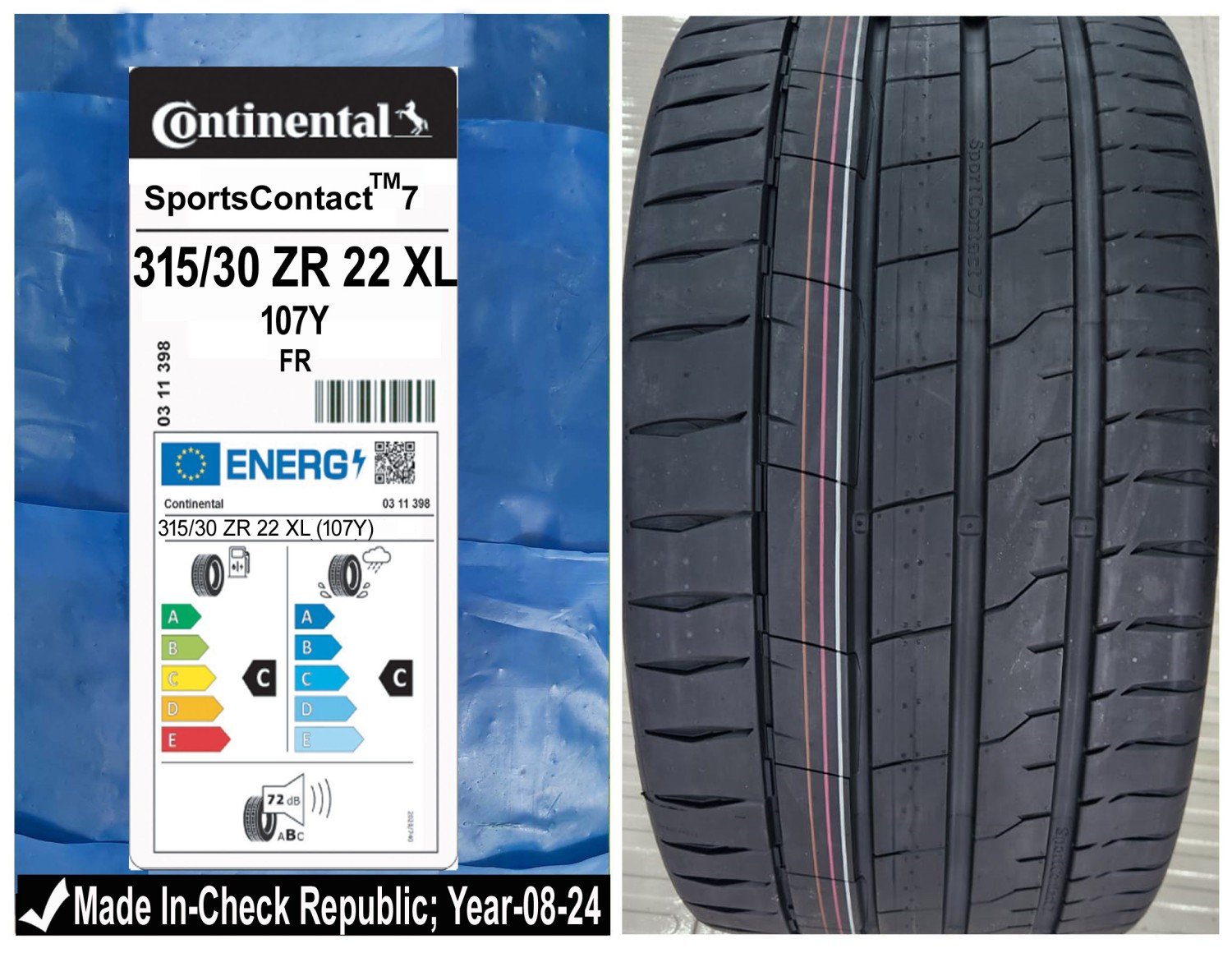 315/30R22 Continental Car Tyre