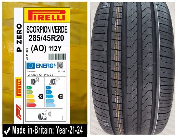 285/45R20 Pirelli Car Tyre