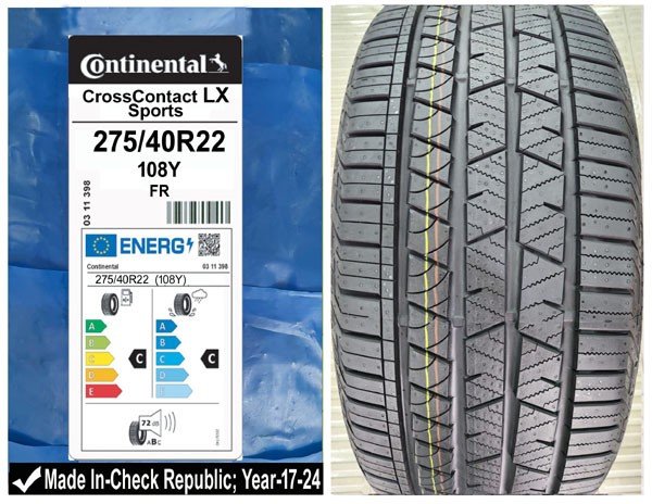 275/40R22 Continental Car Tyre