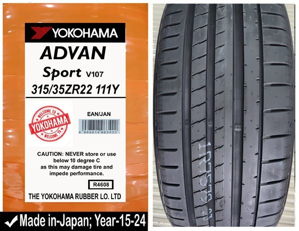 315/35R22 Yokohama Car Tyre