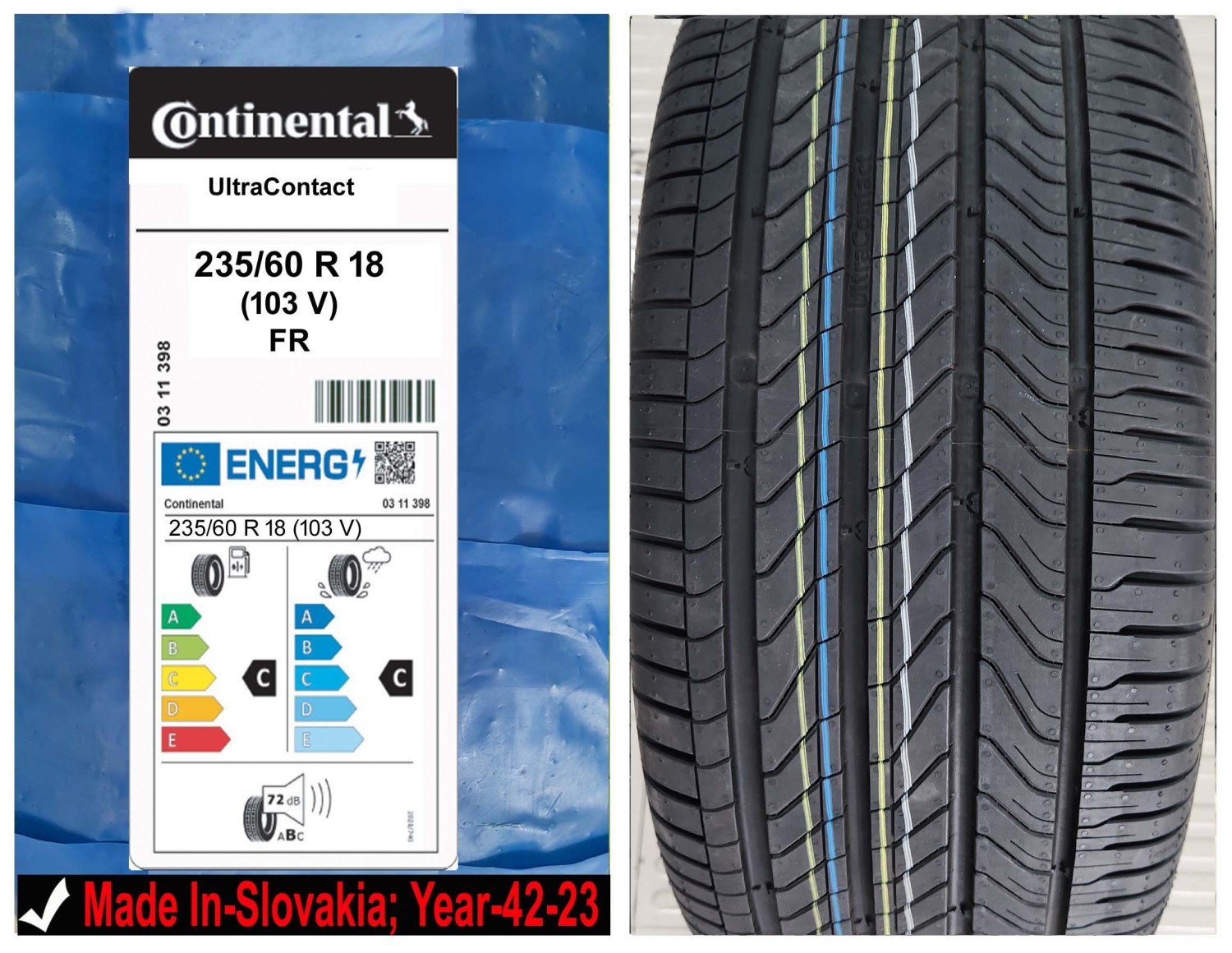 235/60R18 Continental Car Tyre