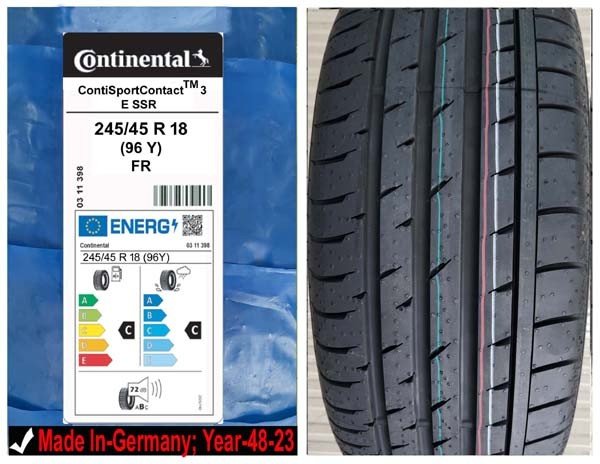 245/45R18 Continental Car Tyre