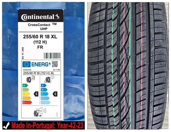 255/60R18 Continental Car Tyre